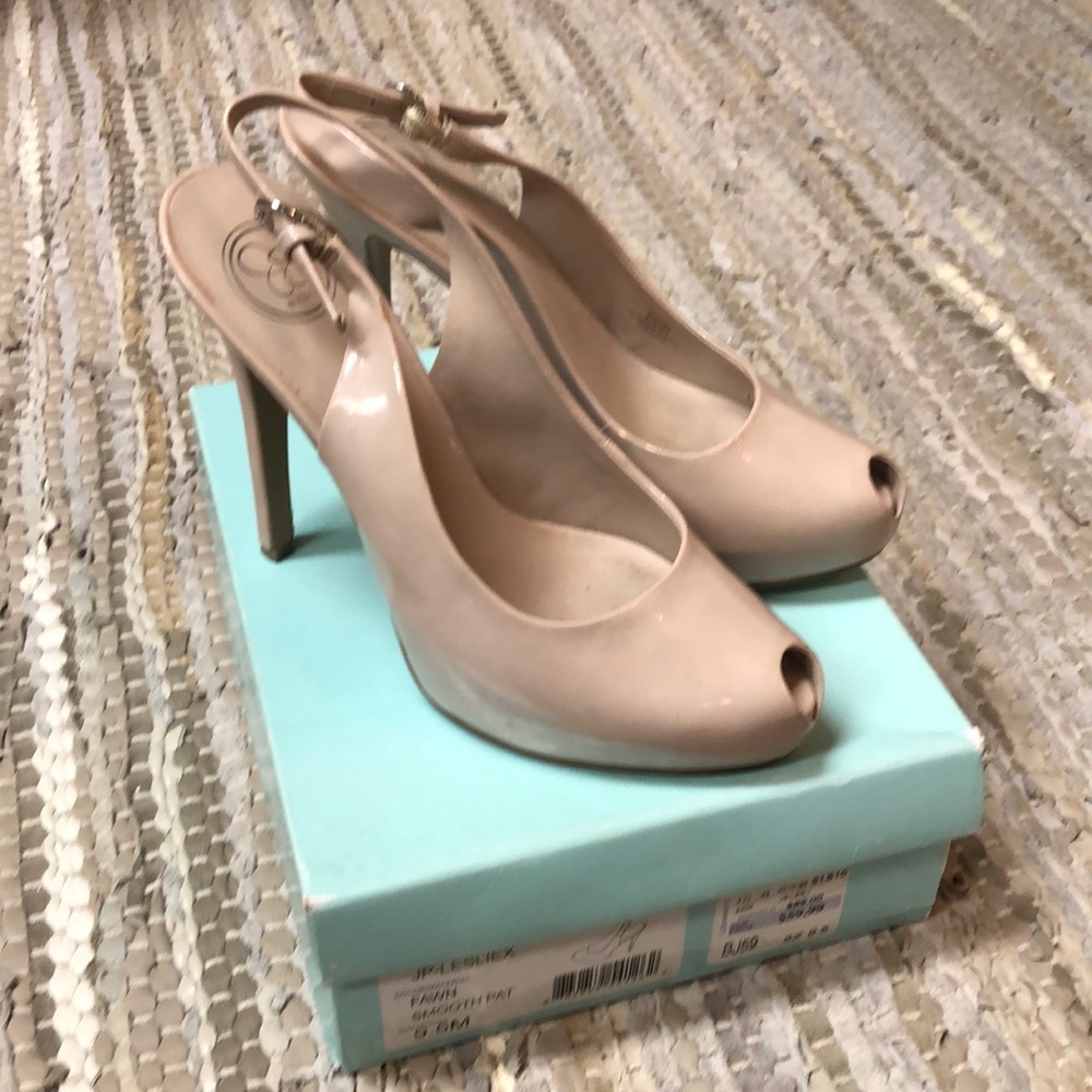 Jessica Simpson JP-LeslieX size 9.5 Fawn Patent Leather